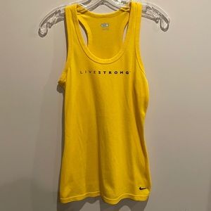 Nike Livestrong yellow tank